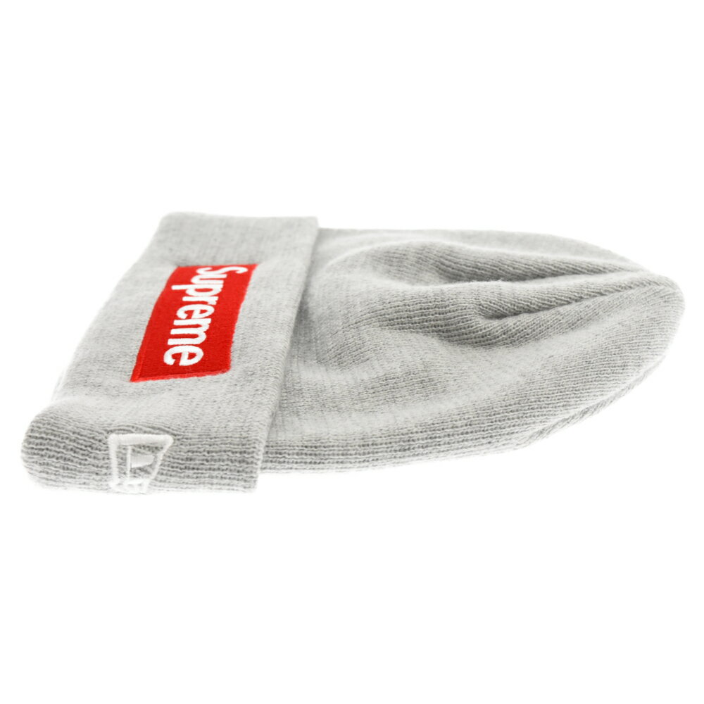 SUPREME(シュプリーム) 18AW×NEW ERA Box Logo Beanie ニューエラ ボックスロゴビーニー ニットキャップ 帽子 グレー【中古】【程度A】【カラーグレー】【取扱店舗BRING THRIFT CLOSET】 3