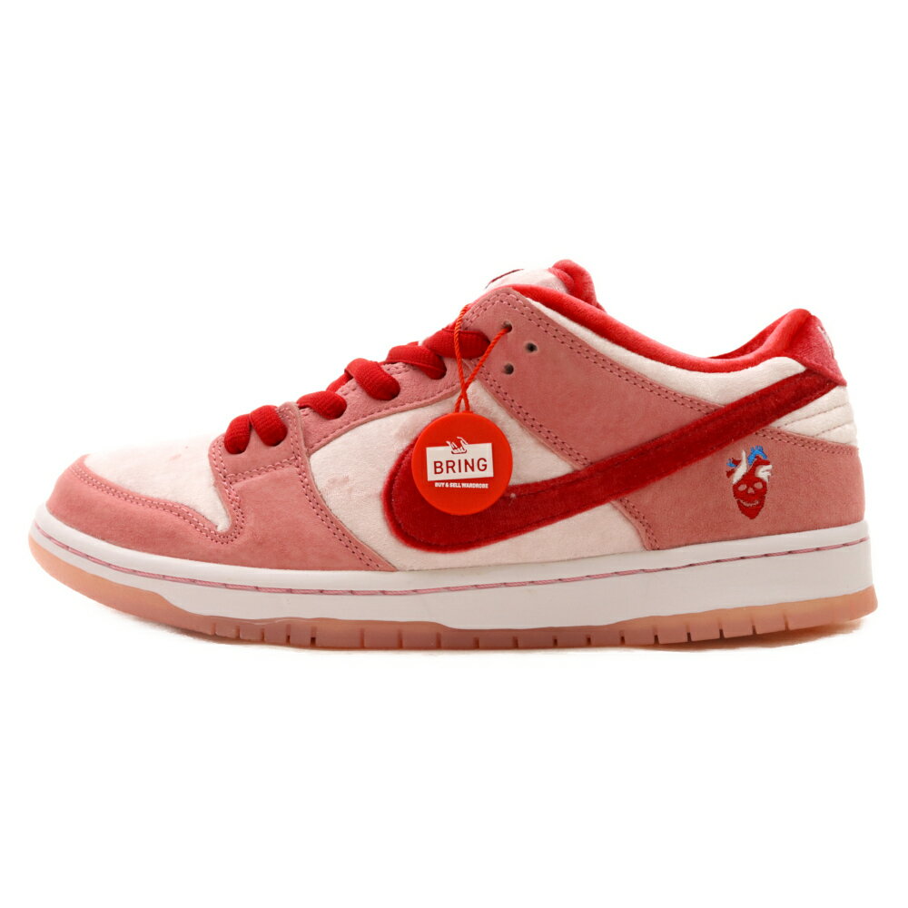 NIKE SB(ナイキエスビー) サイズ:26.5cm ×Strangelove SB Dunk Low Valentinens Day CT2552-800 ストレンジラブ ダンク バレンタインデー ローカットスニーカー US8.5/26.5cm ピンク/レッド