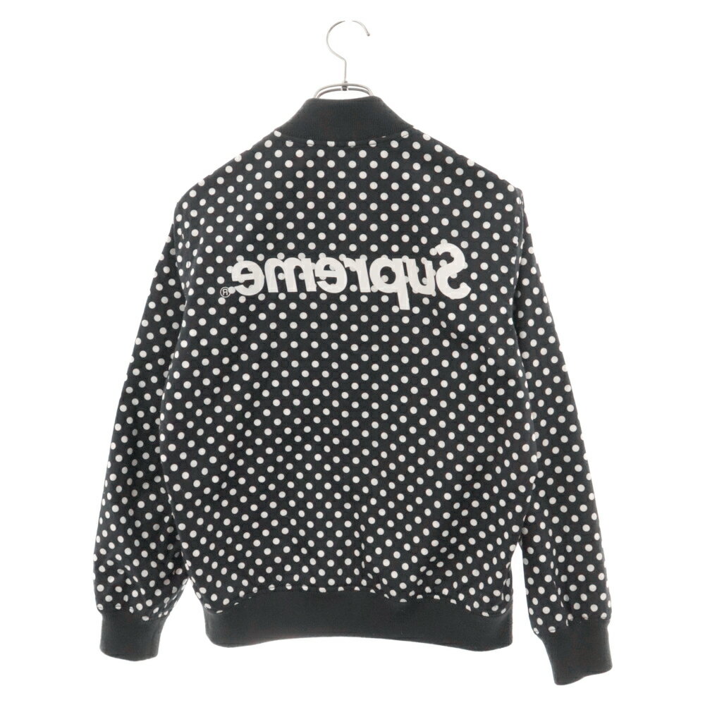 SUPREME(シュプリーム) サイズ:S 14SS×COMME des GARCONS SHIRT Reversible Varsity Baseball Jacket コムデギャルソンシャツ リバーシブルバーシティベースボールジャケット ブルゾン ブラック【中古】【程度B】【カラーブラック】【取扱店舗BRINGアメリカ村店】