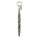 CHROME HEARTS(クロムハーツ) LARGE ROLLER & #5 DAGGER KEY RING ラージローラー ダガー キーリング キーホルダー シルバー 国内ギャランティ付き【中古】【程度B】【カラーシルバー】【取扱店舗OneStyle新宿店】