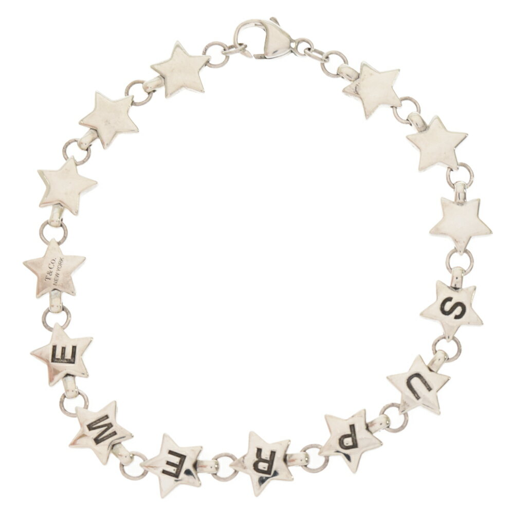 SUPREME(Vv[) 21AW ~Tiffany & Co. Star Bracelet Silver eBt@j[ X^[uXbg Vo[yÁzyxBzyJ[Vo[zy戵XBRINGaJANNEXXz