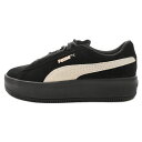 PUMA(プーマ) サイズ:23.5cm SKYE LITE PLATFORM SUEDE スカイライトプラットフォームスウェード ローカットスニーカー ブラック 381527【中古】【程度A】【カラーブラック】【オンライン限定商品】