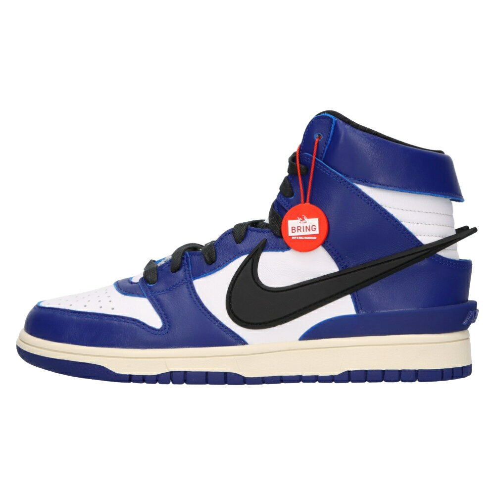 NIKE(ナイキ) サイズ:26.5cm ×AMBUSH DUNK HIGH DEEP ROYAL CU7544-400 アンブッシュ ダンク ハイカットスニーカー ブルー/ホワイト US8.5/26.5cm【新古品/中古】【程度S】【カラーブルー】【取扱店舗BRING京都河原町店】