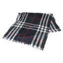 BURBERRY(バーバリー) バーバリーチェック ウール カシミヤ混 ストール マフラー 3828274 ネイビー【新古品/中古】【程度S】【カラーネイビー】【オンライン限定商品】