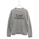 LOUIS VUITTON(ルイヴィトン) サイズ:L 20AW×NIGO スクエアードLVクルーネックスウェット トレーナー RM202M UYR HJY13W グレー【中古】【程度A】【カラーグレー】【取扱店舗BRINGアメリカ村店】