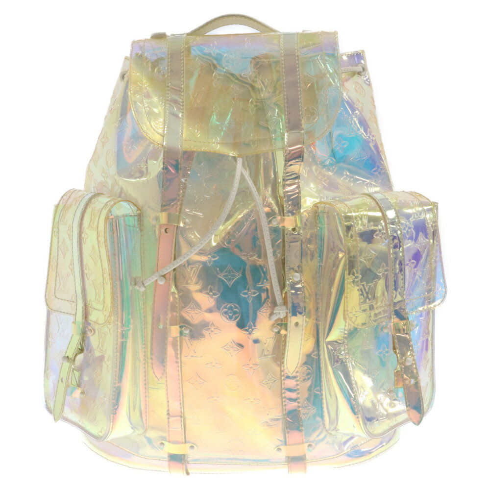 LOUIS VUITTON(ルイヴィトン) 19AW POP UP Limited Christopher Prism Backpack M44766 ポップアップストア限定 モノグラムクリストファー プリズムバックパック GM PVC クリア【中古】【程度A】【カラーマルチカラー】【取扱店舗BRING京都河原町店】