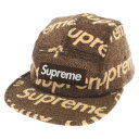 SUPREME(シュプリーム) 18AW Harris Tweed Camp Cap ハリスツイードキャンプキャップ 4パネル ブラウン【中古】【程度B】【カラーブラウン】【取扱店舗BRING札幌店】