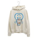 GUCCI(グッチ) サイズ:S ×Doraemon Character Patch Pullover Parka ドラえもん パッチ プルオーバーパーカー ホワイト 646953 XJDE1【中古】【程度A】【カラーホワイト】【取扱店舗BRING心斎橋店】