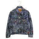 VETEMENTS(Fg) TCY:S 21SS Graffiti Denim Jacket UE51JA940B OtBbNfjWPbg yCg CfBSyÁzyxAzyJ[u[zy戵XBRINGaJANNEXXz