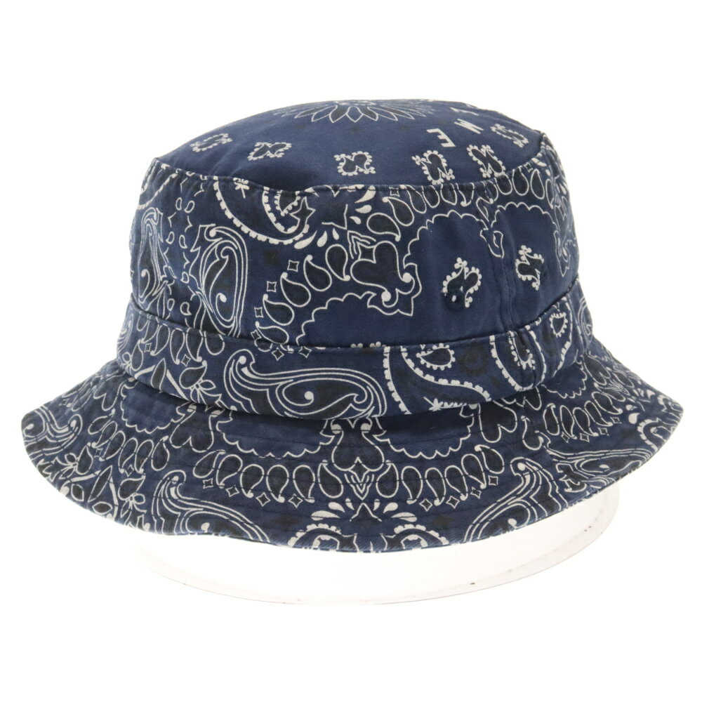 SUPREME(シュプリーム) 21ss Bandana Crusher ペイズリー柄 バケットハット 帽子 ブルー【中古】【程度B】【カラーブルー】【取扱店舗原宿】