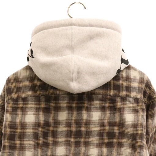 【楽天市場】SUPREME(シュプリーム) サイズ:M 21AW Hooded Flannel Zip Up Shirt ロゴ刺繍 フーデッド ...