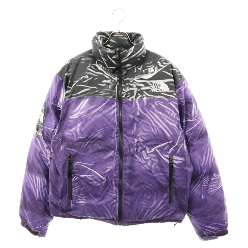 SUPREME(シュプリーム) サイズ:M 23SS×THE NORTH FACE Trompe Loeil Printed Nuptse Jacket トロンプ ルイユ プリンティド ヌプシ ジャケット ダウンジャケット NF0A84NW パープル【中古】【程度B】【カラーパープル】【オンライン限定商品】