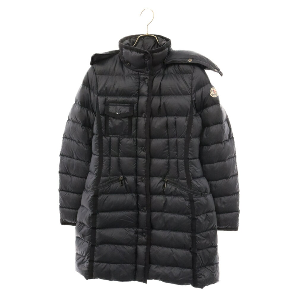 MONCLER(モンクレール) サイズ:1 HERMINE エルミンヌ ナイロン ダウンコート ダウンジャケット ブラック レディース E20934930005 53048【中古】【程度B】【カラーネイビー】【オンライン限定商品】 1