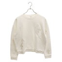 CHROME HEARTS(クロムハーツ) サイズ:S Y NOT CREW NECK SWEAT クルーネック スウェット クロスパッチ ホワイト レディース【中古】【程度B】【カラーホワイト】【取扱店舗OneStyle名古屋パルコ店】