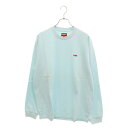 SUPREME(シュプリーム) サイズ:M 21AW Small Box L/S Tee スモールボックスロゴ ロングスリーブ クルーネック カットソー 長袖Tシャツ ブルー【中古】【程度B】【カラーブルー】【取扱店舗渋谷】