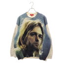 SUPREME(シュプリーム) サイズ:XL 23SS Kurt Cobain Sweater カートコバーン プリント 厚手ケーブルニット 長袖セーター ホワイト【中古】【程度A】【カラーホワイト】【取扱店舗BRING梅田茶屋町店】