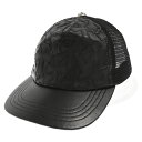 CHROME HEARTS(クロムハーツ) TRUCKER CAP トラッカーキャップ セメタリークロスパッチ レザーメッシュキャップ 帽子 ブラック【中古】【程度B】【カラーブラック】【取扱店舗OneStyle原宿店】