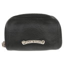 CHROME HEARTS(クロムハーツ) COIN CASE/コインケース ダガーラウンドジップ カーフレザー【中古】【程度B】【カラーブラック】【取扱店舗OneStyle新宿店】