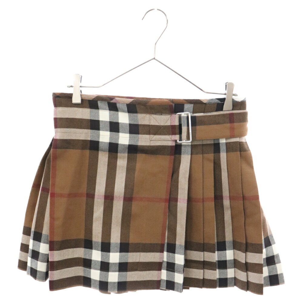 BURBERRY(o[o[) TCY:38 23AW exaggerated check pleated wool mini skirt COUWCeBh `FbN v[cE[ ~jXJ[g fB[X 8063237 uEyÁzyxAzyJ[uEzyIC菤iz