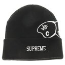 SUPREME(シュプリーム) 23AW MF DOOM Beanie エムエフ ドゥーム ロゴ刺繍 ビーニー ニットキャップ 帽子 ブラック【中古】【程度A】【カラーブラック】【取扱店舗BRING札幌店】