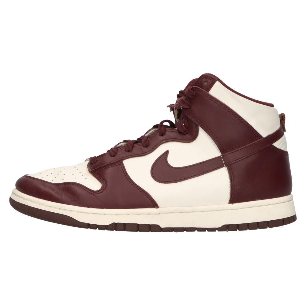 NIKE(ナイキ) サイズ:29.0cm WMNS DUNK HIGH BURGUNDY CRUSH DD1869-601 ウィメンズ ダンク ハイ バーガンディ クラッシュ ハイカットスニーカー セイル/ワインレッド US12/29cm【中古】【程度B】【カラーマルチカラー】【オンライン限定商品】