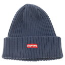 SUPREME(シュプリーム) Overdyed Beanie スモールロゴオーバーダイニットビーニー ニットキャップ 帽子 ネイビー/レッド【中古】【程度A】【カラーネイビー】【取扱店舗BRING福岡天神店】 1