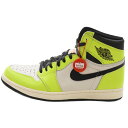 NIKE(ナイキ) サイズ:US9.5/27.5cm AIR JORDAN1 HIGH OG VOLT 555088-702 エアジョーダン1 ボルト ハイカットスニーカー ホワイト/イエロー US9.5/27.5cm【新古品/中古】【程度S】【カラーホワイト】【取扱店舗BRING京都河原町店】