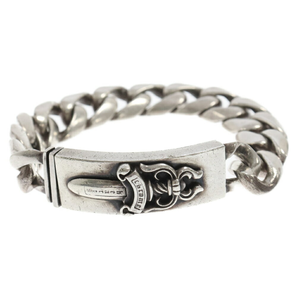 CHROME HEARTS(クロムハーツ) サイズ:13LINK ID DAGGER ダガーIDクラシックリンク シルバーブレスレット 13LINK ※オールド刻印【中古】【程度B】【カラーシルバー】【取扱店舗BRING渋谷ANNEX店】