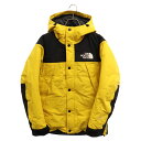 THE NORTH FACE(ザノースフェイス) サイズ:S MOUNTAIN DOWN JACKET GORE-TEX ゴアテックス マウンテンダウン ジャケット イエロー ND91837【中古】【程度B】【カラーイエロー】【オンライン限定商品】