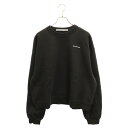 ALEXANDER WANG(アレキサンダーワン) サイズ:XL ロゴプリント スウェット トレーナー ブラック UCC2221530【中古】【程度A】【カラーブラック】【取扱店舗新宿】