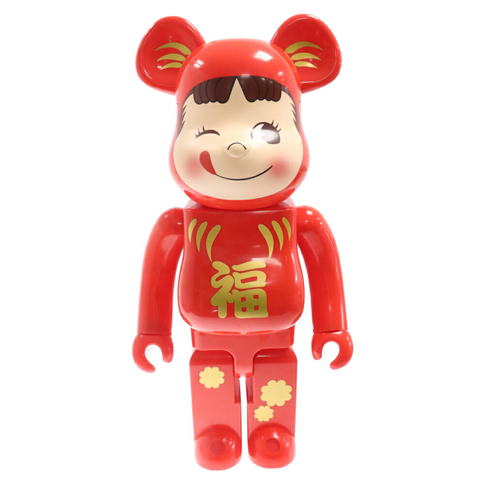 MEDICOM TOY(メディコムトイ) サイズ:1000% BE@RBRICK ベアブリック ペコちゃん 達磨 フィギュア レッド 1000%【中古】【程度B】【カラーレッド】【取扱店舗BRING仙台店】 1