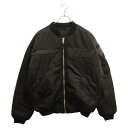 VETEMENTS(ヴェトモン) サイズ:S BLACKOUT MOTORCYCLE BOMBER JACKET ブラックアウトモーターサイクルボンバー MA-1 フライトジャケット UE54JA2208 ブラック【中古】【程度A】【カラーブラック】【取扱店舗BRING渋谷ANNEX店】