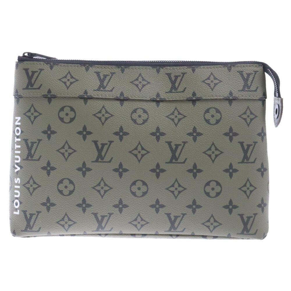 LOUIS VUITTON(ルイヴィトン) ポシェット ヴォワヤージュ スーブル モノグラム クラッチ バッグ カーキ M82800【中古】【程度A】【カラーグリーン】【取扱店舗BRING京都河原町店】