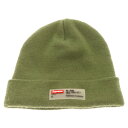 SUPREME(シュプリーム) 20AW Clear Label Beanie クリアラベル ニットキャップ ビーニー 帽子 グリーン【中古】【程度B】【カラーグリーン】【取扱店舗BRING THRIFT CLOSET】