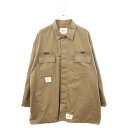 WTAPS(ダブルタップス) サイズ:2 20SS GUARDIAN JACKET ガーディアン ミリタリージャケット カーキ 201WVDT-JKM04【中古】【程度A】【カラーグリーン】【取扱店舗BRING京都河原町店】