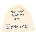 SUPREME(シュプリーム) 22SS God 039 s Children Beanie ゴッズ チルドレン ニットキャップ ビーニー 帽子 ホワイト【中古】【程度B】【カラーホワイト】【取扱店舗BRING THRIFT CLOSET】