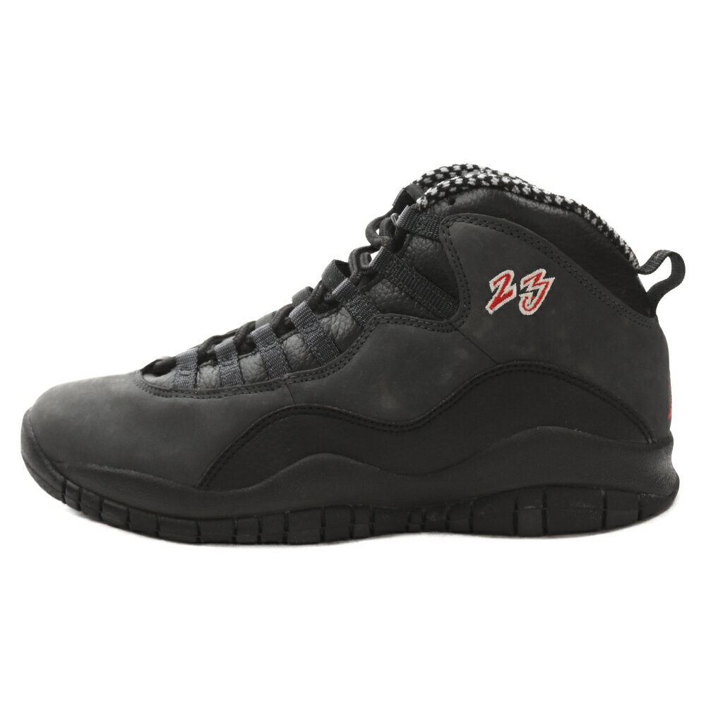 NIKE(ナイキ) サイズ:26.5cm 07年製 AIR JORDAN 10 COUNTDOWN PACK ジョーダン10 カウントダウンパック ハイカットスニーカー ブラック 310805-061 US8.5【新古品/中古】【程度S】【カラーブラック】【オンライン限定商品】