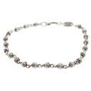 CHROME HEARTS(クロムハーツ) TINY CROSS BALL BEADED BRACELET タイニークロスボールブレスレット シルバー【中古】【程度B】【カラーシルバー】【取扱店舗OneStyle新宿店】