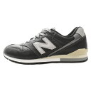 New Balance(ニューバランス) サイズ:27.0cm CM996NB レザーローカットスニーカー ブラック US9/27cm【中古】【程度B】【カラーブラック】【オンライン限定商品】