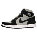 NIKE(ナイキ) サイズ:23.0cm WMNS AIR JORDAN 1 RETRO HI OG ウィメンズ エアジョーダン1 レトロ ハイ オージー ハイカットスニーカーシューズ ブラック/グレー US6/23cm DZ2523-001【中古】【程度B】【カラーブラック】【取扱店舗BRING THRIFT CLOSET】