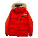 THE NORTH FACE(ザノースフェイス) サイズ:M SOUTHERN CROSS PARKA サザンクロスパーカ ファー付き ナイロンダウンジャケット レッド ND92220【中古】【程度B】【カラーレッド】【オンライン限定商品】