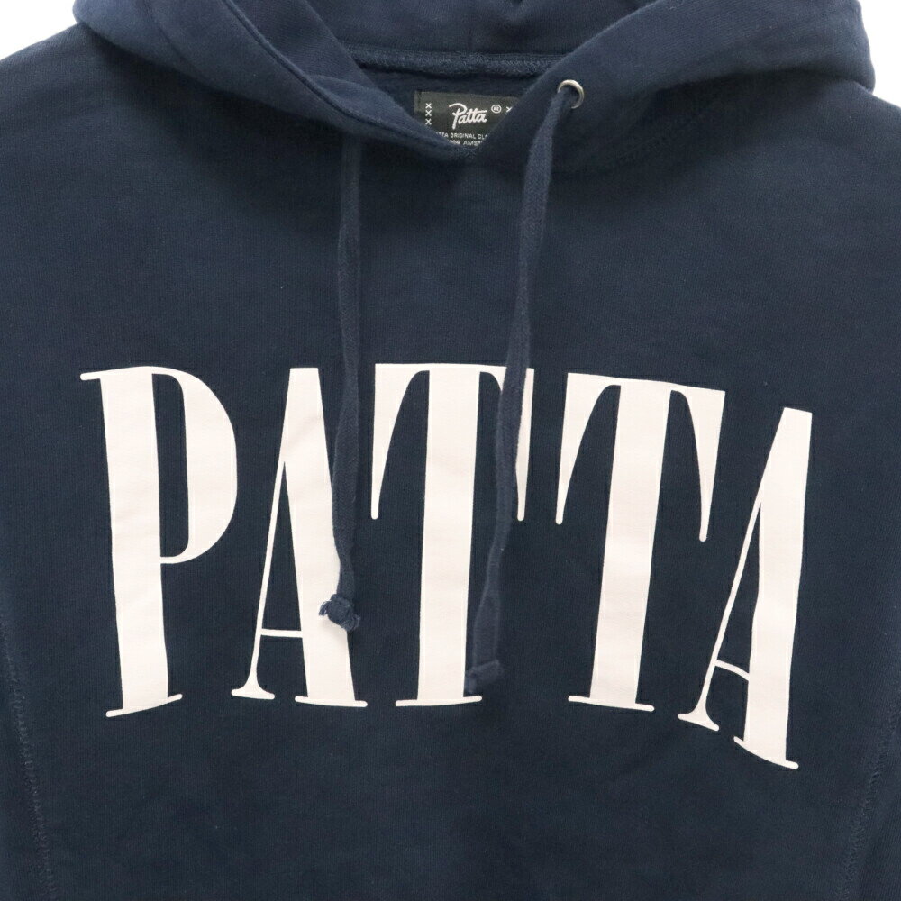 Patta(パタ) サイズ:S ロゴプリント スウェットプルオーバーパーカー ネイビー【中古】【程度A】【カラーネイビー】【オンライン限定商品】 3