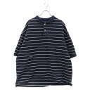 NAUTICA(ノーティカ) サイズ:XL Basic Border Polo Shirt コットンボーダー半袖ポロシャツ ネイビー 222-1205【中古】【程度B】【カラーネイビー】【オンライン限定商品】