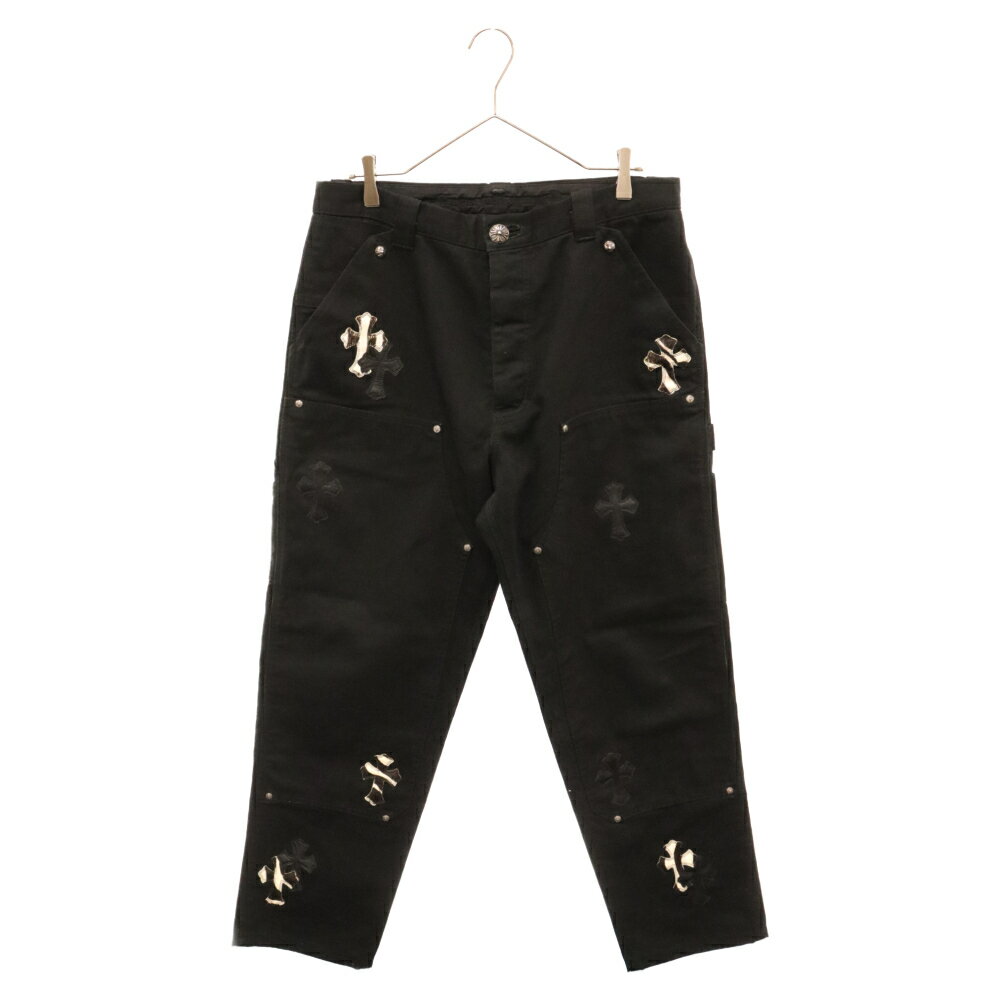 CHROME HEARTS(クロムハーツ) サイズ:33 CARPENTER CNVS ハラコパッチ レザークロスパッチ付きカーペン..