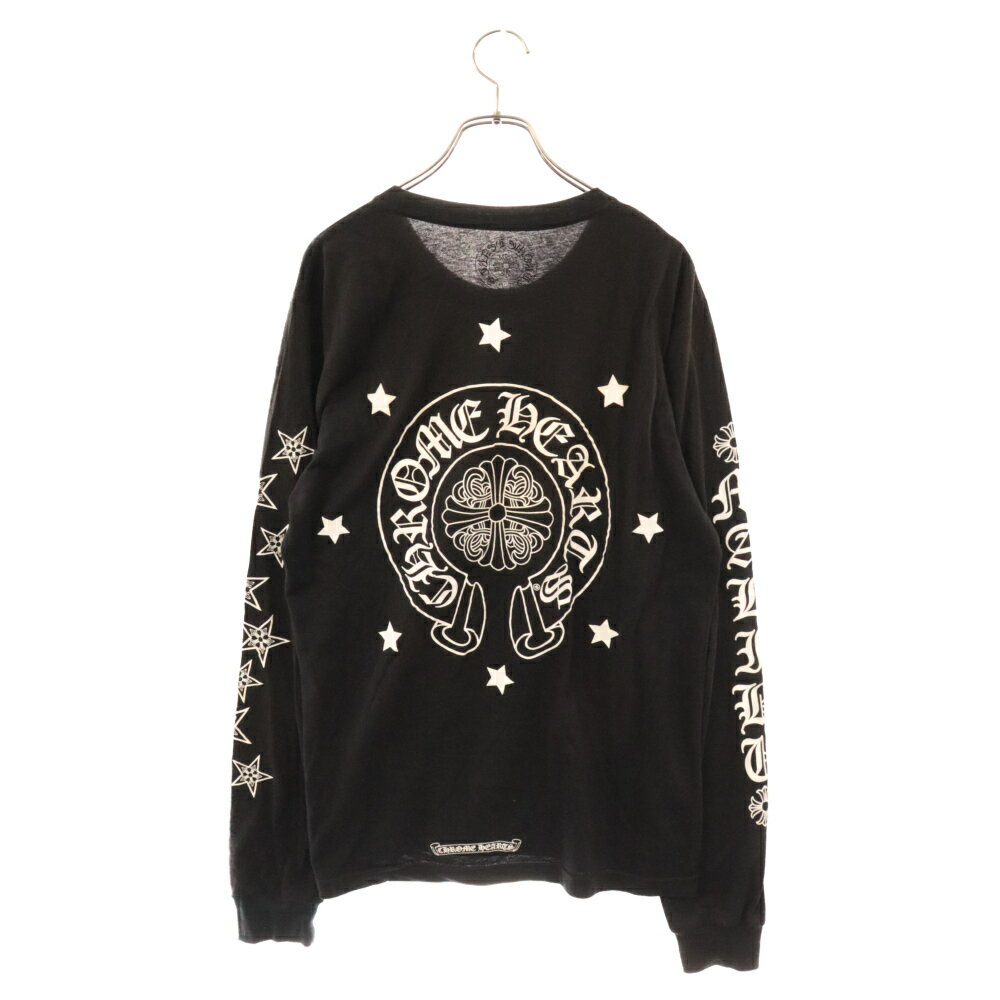 CHROME HEARTS(クロムハーツ) サイズ:XXL Malibu L/S Tee マリブ限定 バック ロゴプリント 長袖Tシャツ ブラック【中古】【程度B】【カラーブラック】【取扱店舗OneStyle新宿店】