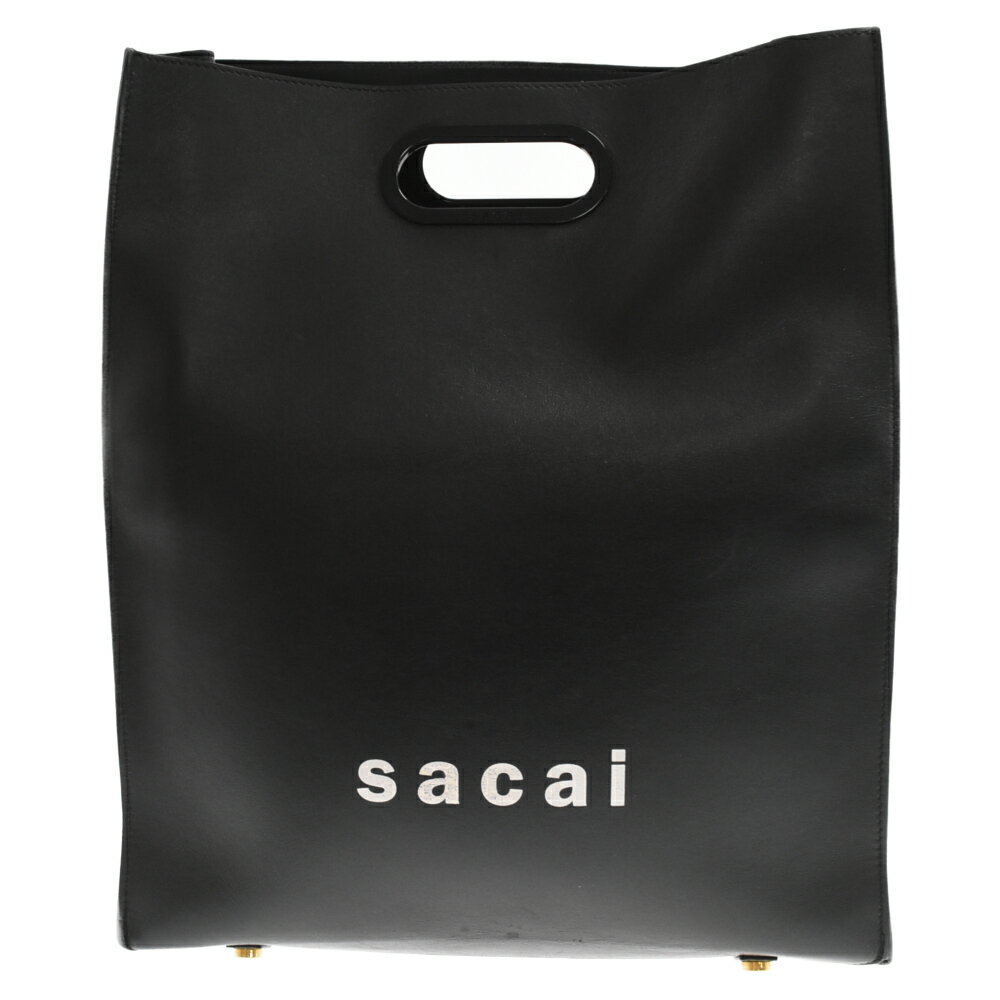 Sacai(TJC) Logo Print Medium Shopper Tote Bag Svg Vbp[obO g[gobO ubN S033-01yÁzyxAzyJ[ubNzyIC菤iz