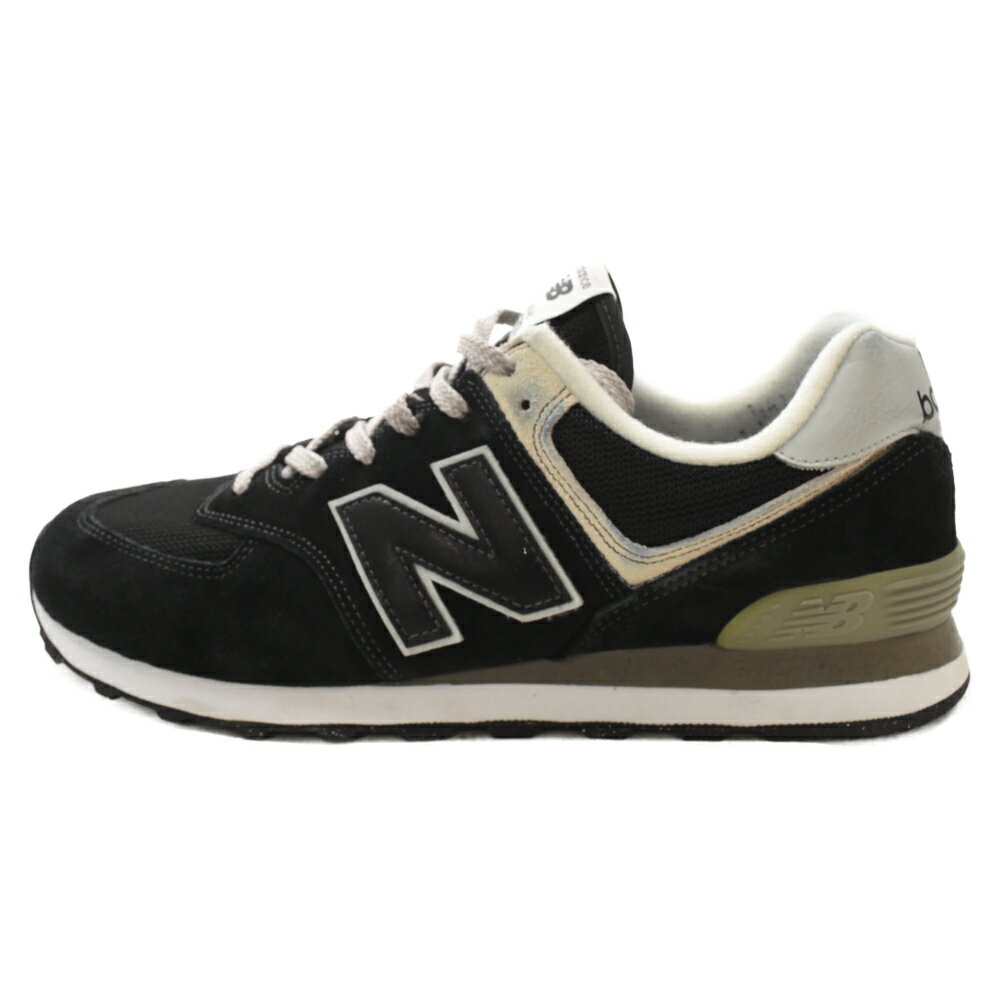 New Balance(ニューバランス) サイズ:30.0cm ML574EVB スウェード ローカットスニーカー ブラック US12/30cm【中古】【程度B】【カラーブラック】【オンライン限定商品】