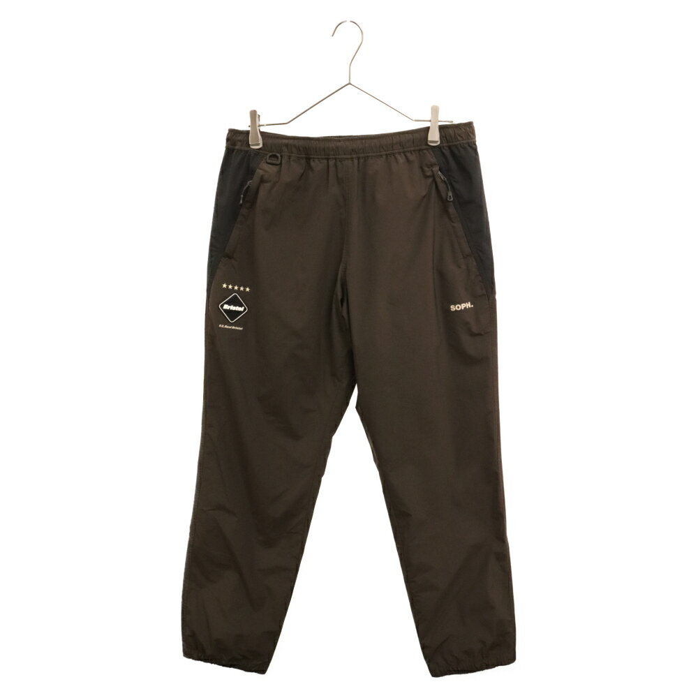 F.C.R.B./F.C.Real Bristol/FCRB(エフシーアールビー/エフシーレアルブリストル) サイズ:L 23AW WARM UP PANTS ウォームアップ ナイロン パンツ ブラウン FCRB-232002【中古】【程度A】【カラーブラウン】【オンライン限定商品】