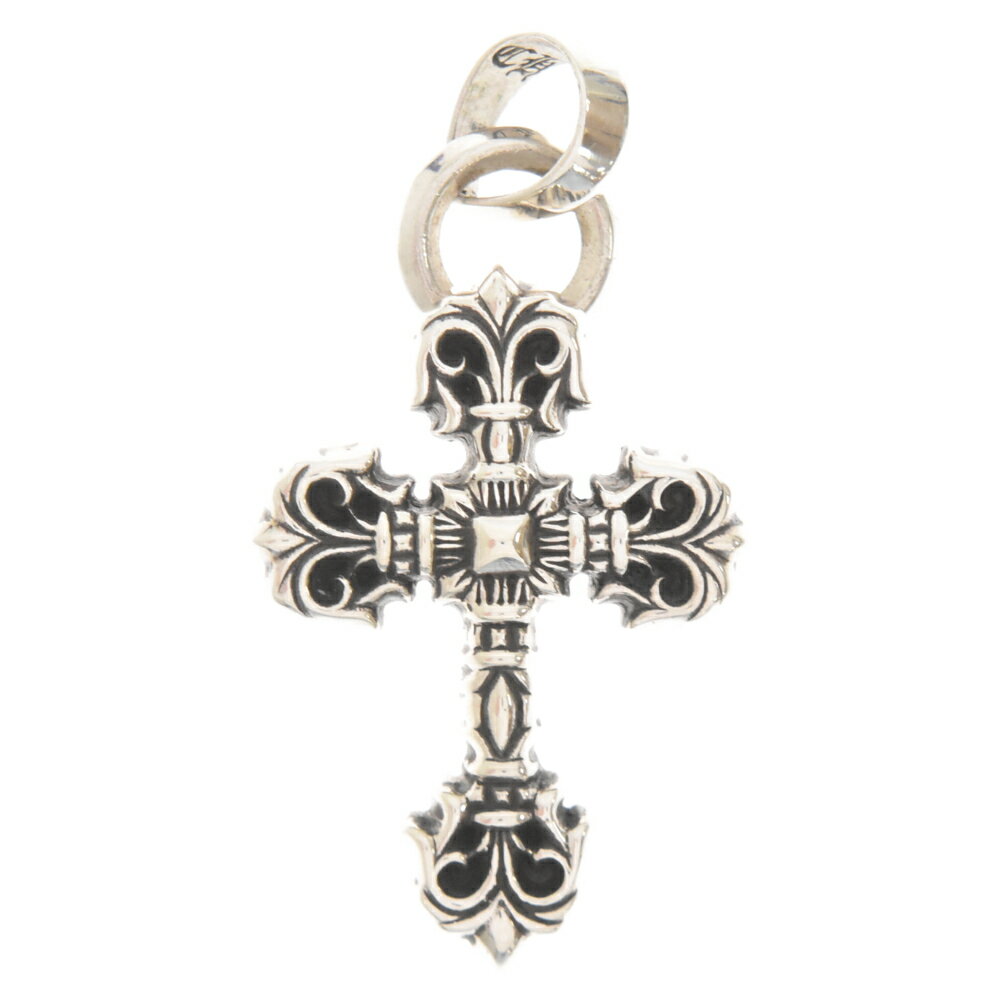 CHROME HEARTS(クロムハーツ) FILIG CROSS-XSM W/BALE フィリグリークロス ペンダントトップ ネックレス シルバー【中古】【程度B】【カラーシルバー】【取扱店舗渋谷】