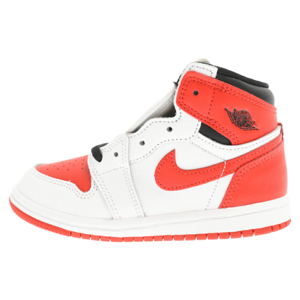 NIKE(ナイキ) サイズ:16.0cm AIR JORDAN1 RETRO HIGH OG TD エアジョーダン1 ハイカットスニーカー キッズ レッド/ホワイト US10C/16cm AQ2665-161【中古】【程度A】【カラーレッド】【取扱店舗BRING THRIFT CLOSET】